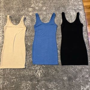 Dresses (Blue, Black &. Brown) All Size L